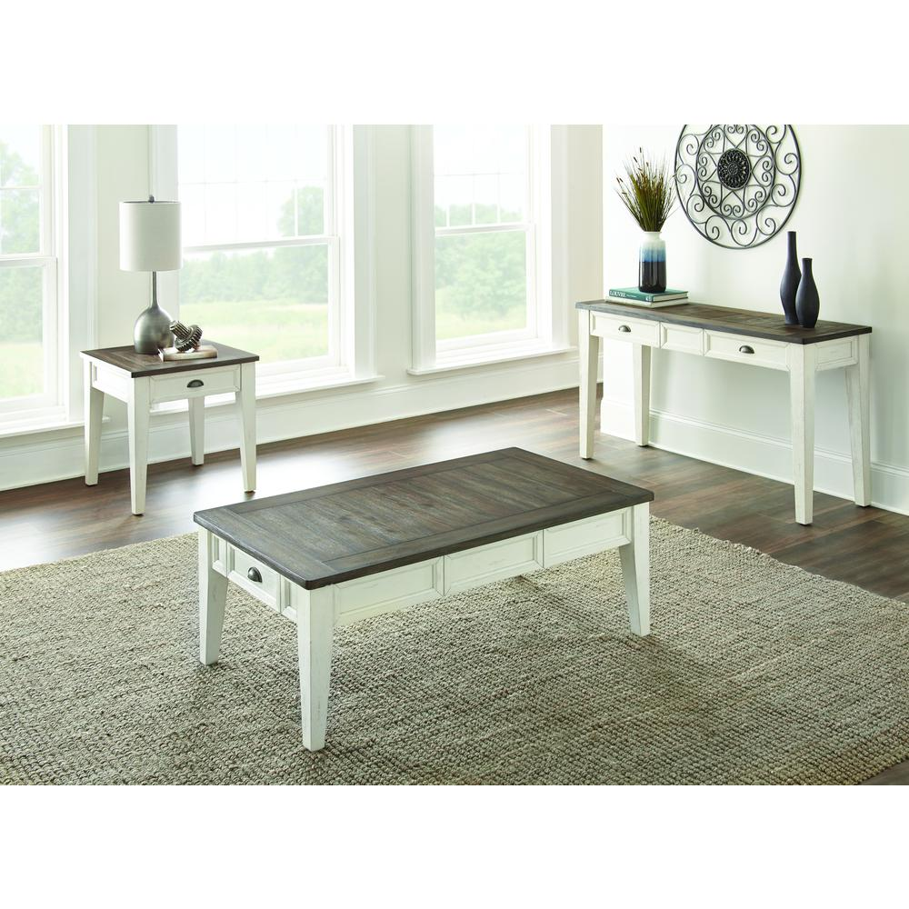 Dark oak Cayla cocktail table by Start2Finish featuring a sleek, modern design with a smooth, rectangular surface and sturdy legs.