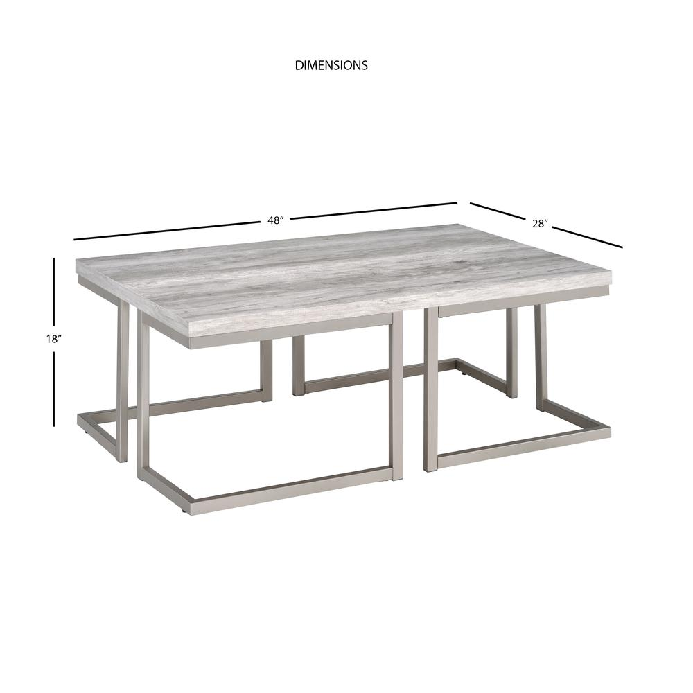 Start2Finish David cocktail table with a sleek wooden top and metal legs, modern design perfect for living room or lounge area.