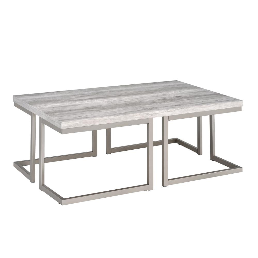 Start2Finish David Cocktail Table featuring a sleek wooden top and modern metal legs, ideal for living room or lounge spaces.