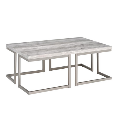 Start2Finish David Cocktail Table featuring a sleek wooden top and modern metal legs, ideal for living room or lounge spaces.