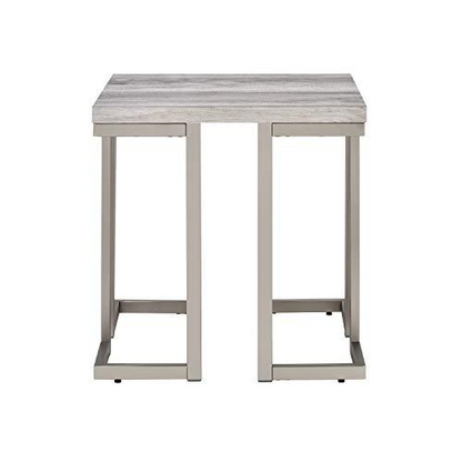 Start2Finish David end table with a sleek wooden surface and modern design, ideal for living room or bedroom decor.