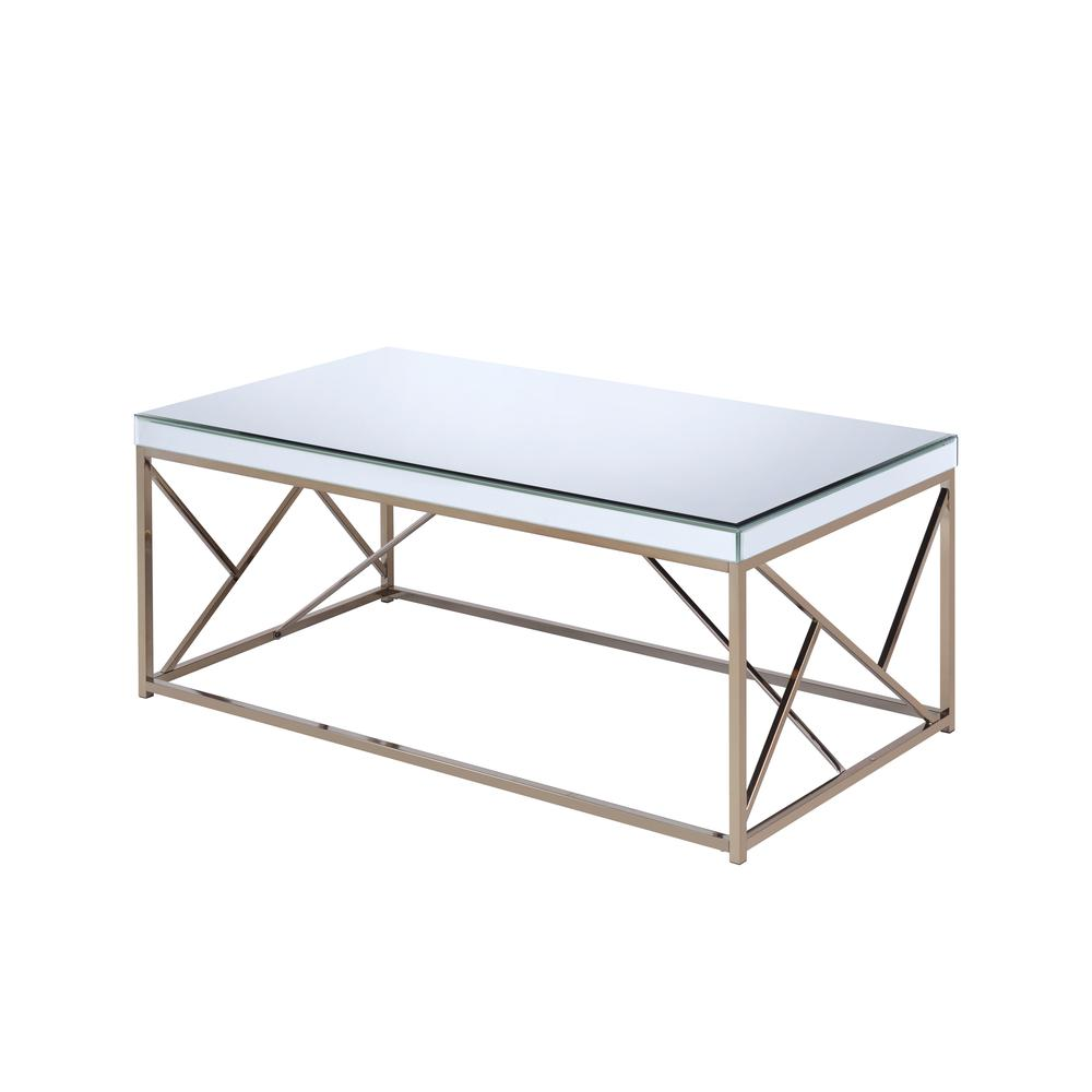 Start2Finish Evelyn cocktail table with a sleek round wooden top and metal base, ideal for modern living spaces.