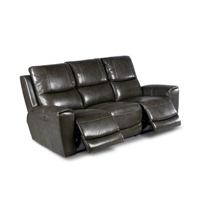 Gray Laurel Pwr-Pwr sofa by Start2Finish featuring plush cushions and modern design, shown in a contemporary living room setting.