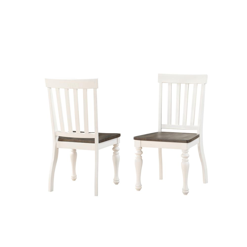 Joanna Two-Tone Side Chair by Start2Finish with wooden legs and upholstered seat in a modern design.