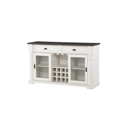 Start2Finish Joanna Two-Tone Side Chair with wooden legs and cushioned seat in a modern design.