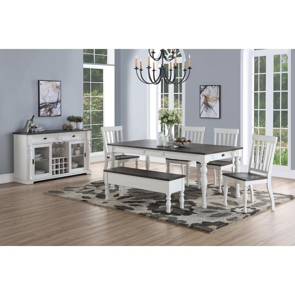 Joanna Two-Tone Side Chair by Start2Finish with a modern design, featuring a wooden frame and upholstered seat in neutral tones.