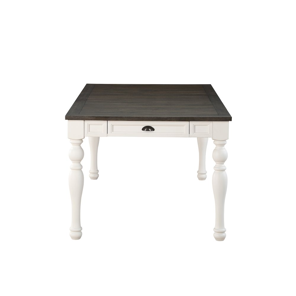 Joanna Two Tone 7-Piece Dining Set by Start2Finish featuring a wooden table and matching chairs in a modern two-tone finish.