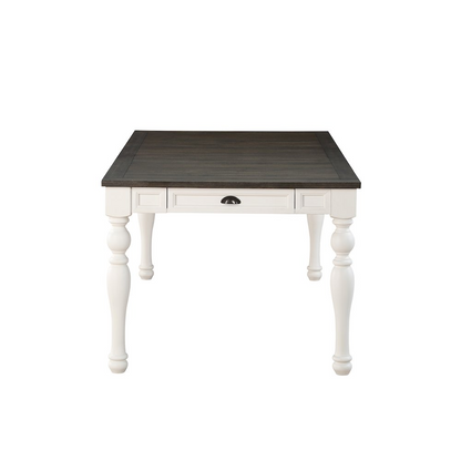 Joanna Two Tone 7-Piece Dining Set by Start2Finish featuring a wooden table and matching chairs in a modern two-tone finish.