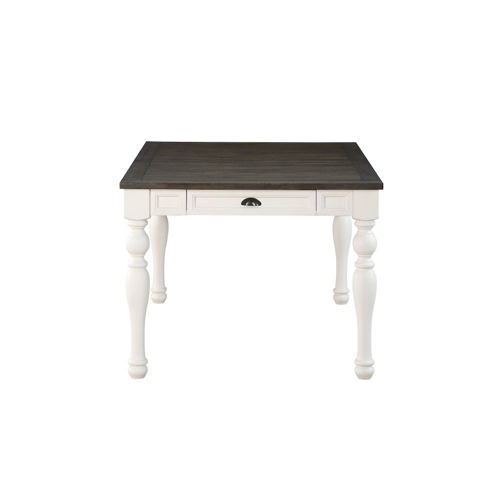 Joanna Two Tone 7-Piece Dining Set by Start2Finish showing a stylish wooden table with matching chairs in a modern dining room.
