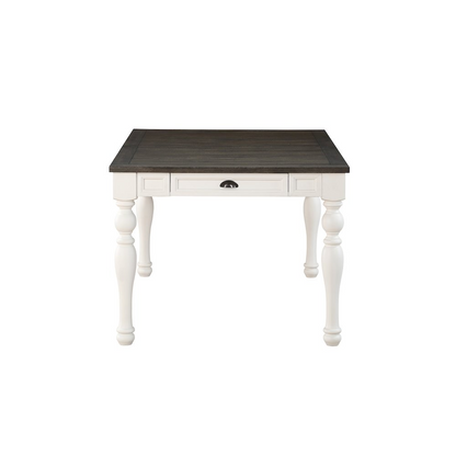 Joanna Two Tone 7-Piece Dining Set by Start2Finish showing a stylish wooden table with matching chairs in a modern dining room.