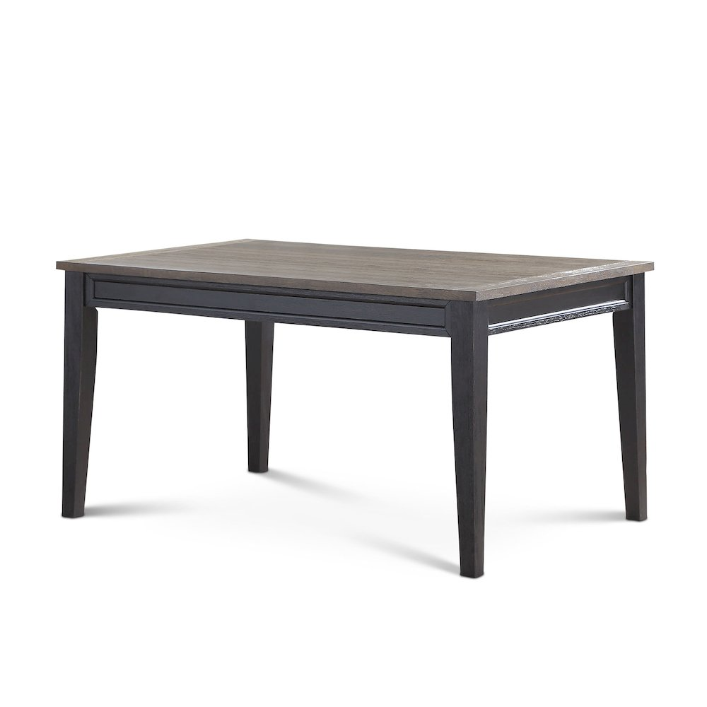 Start2Finish Raven Noir dining table with sleek black wood finish and modern design, shown with a spacious tabletop and sturdy legs.