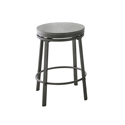 Start2Finish Portland swivel counter stool with metal frame and cushioned seat for bar or kitchen island seating.