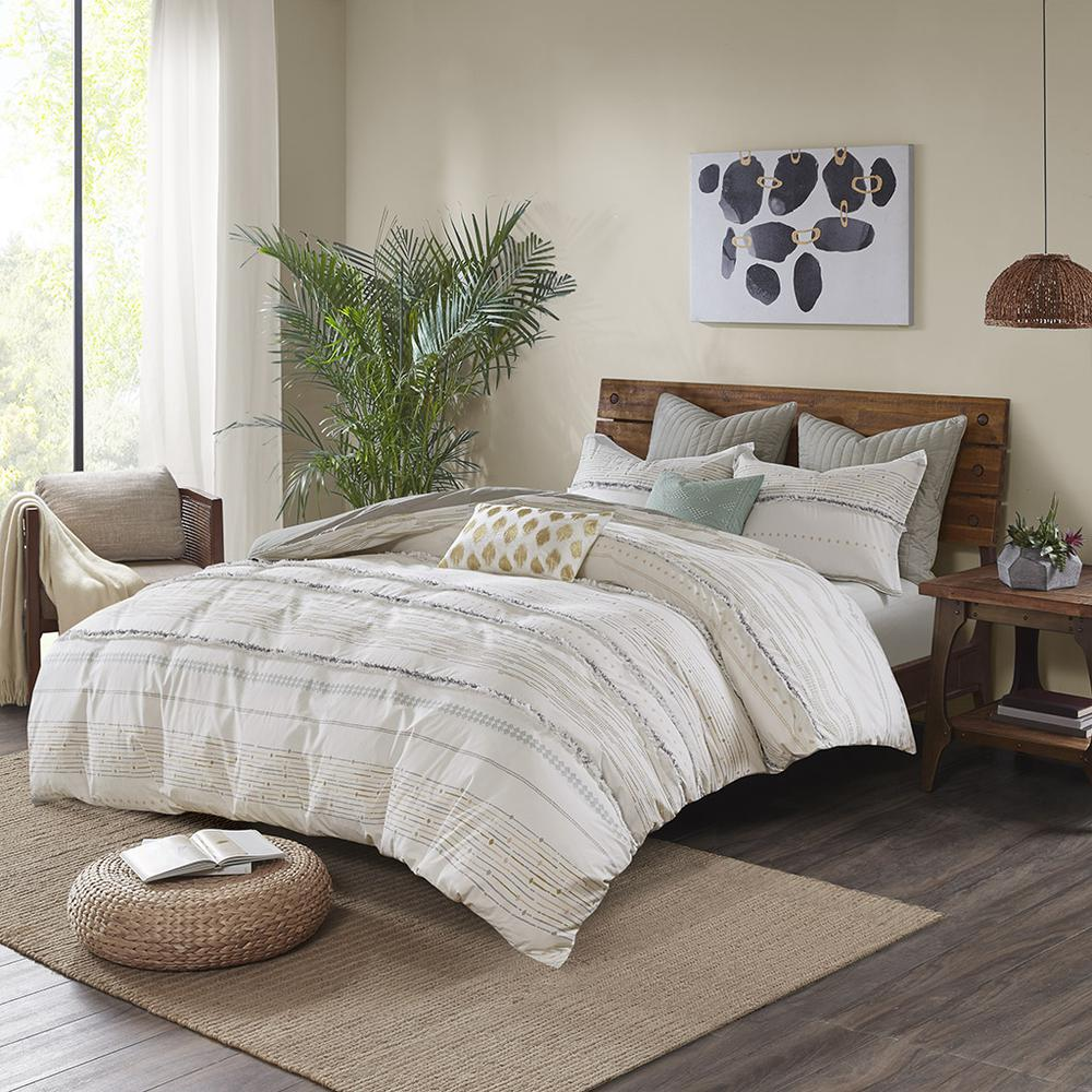 Start2Finish cotton printed duvet cover set with decorative trims, featuring colorful patterns on soft fabric for a cozy bedroom look.