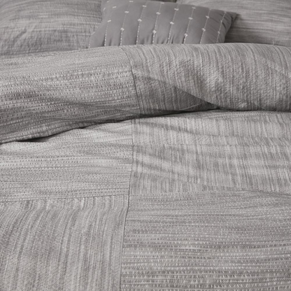 Start2Finish 7-piece printed seersucker comforter set featuring colorful patterns on soft fabric for a cozy bedroom update.