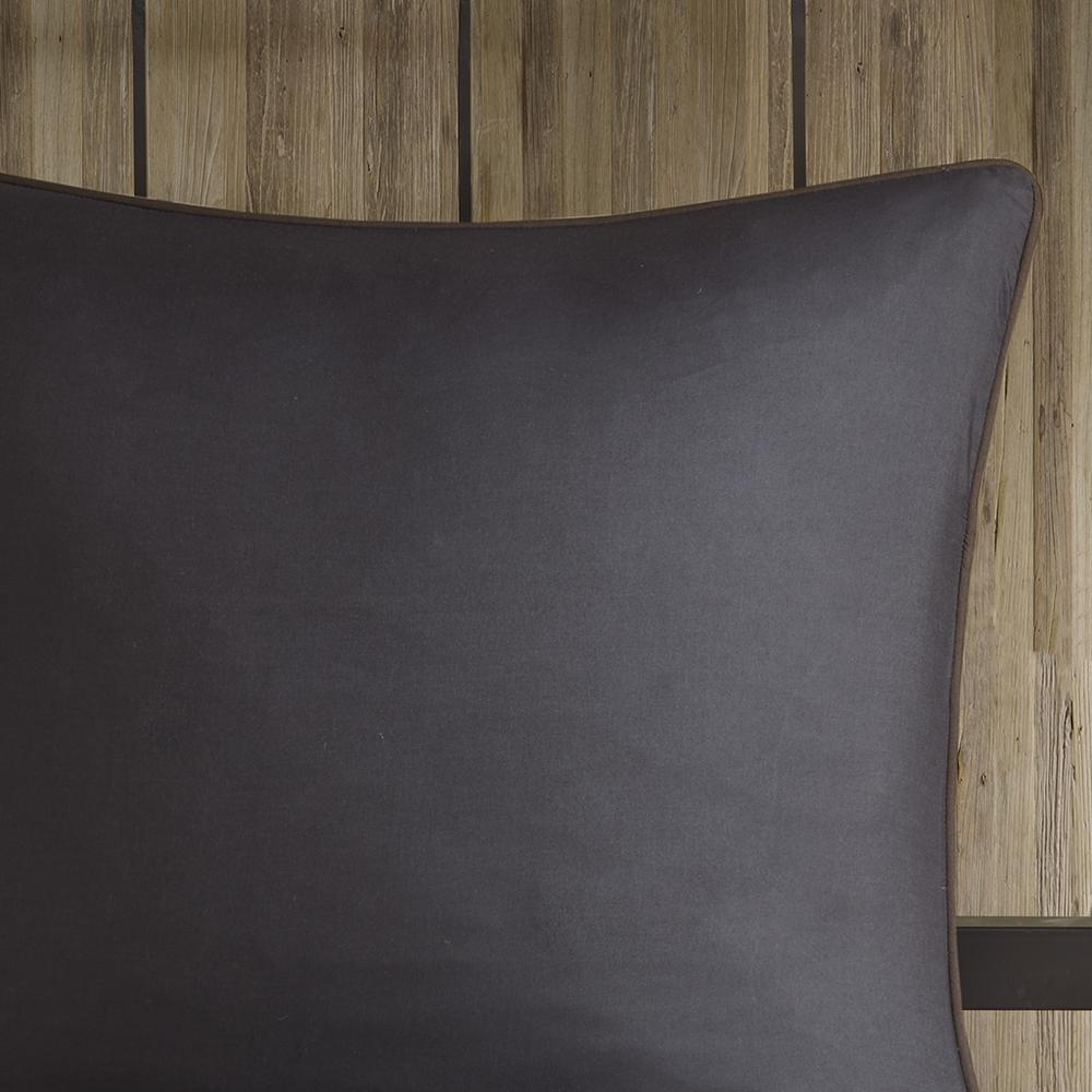 Start2Finish Bitter Creek oversized grey and brown comforter set for bedding, with soft, plush fabric and stylish design.