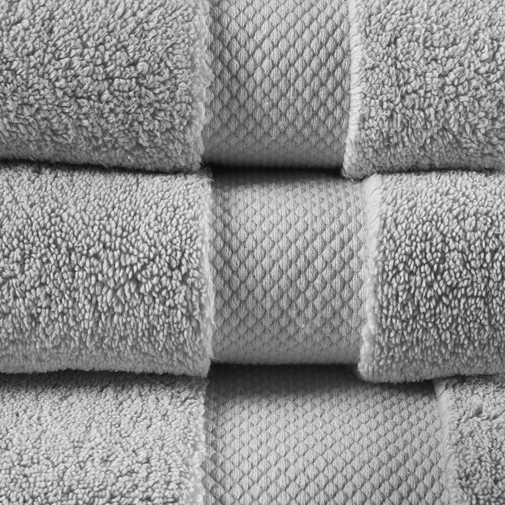 Start2Finish 1000gsm 100% cotton 6-piece towel set with plush, absorbent towels in various sizes displayed in the image.