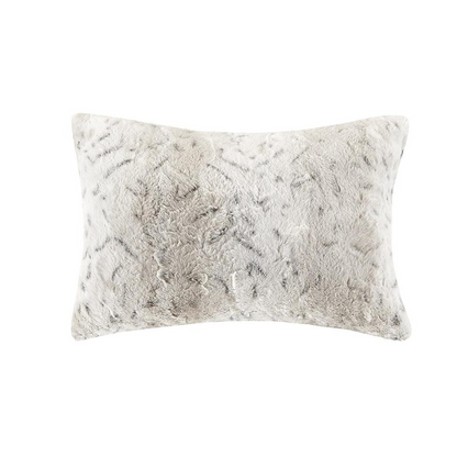 Start2Finish 4-piece faux fur comforter set featuring plush, soft bedding with a cozy, luxurious texture in warm neutral tones.
