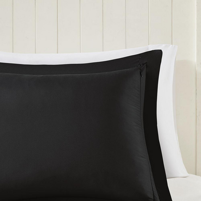 Start2Finish 3M Scotchgard Diamond Quilting Reversible Down Alternative Comforter set with plush bedding and quilted diamond pattern.