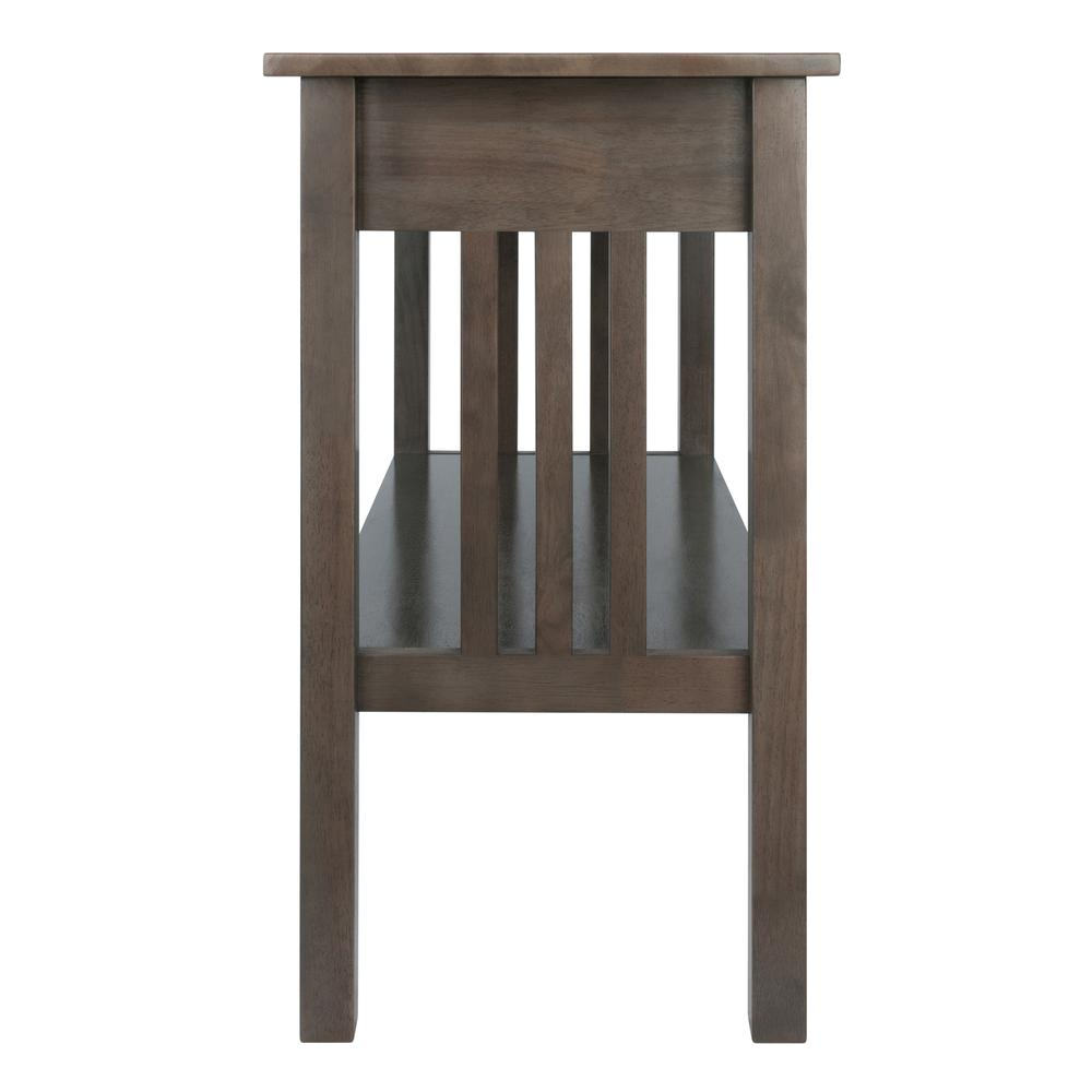 Stafford Console Hall Table in oyster gray by Start2Finish, showing a sleek, modern furniture piece with a smooth finish and clean lines.