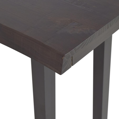 Start2Finish Jennings Live Edge Stool showing a rustic wooden seat with natural live edge and sturdy metal legs.