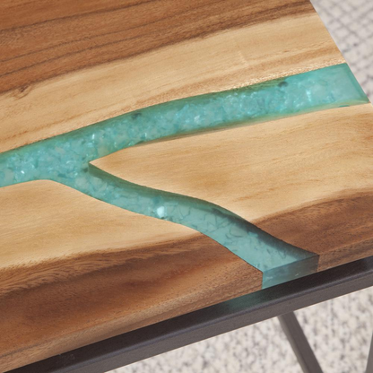 Start2Finish Tamra Cocktail Table with a sleek wooden top and metal legs, ideal for modern living room or lounge areas.