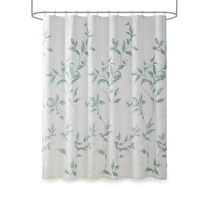 Start2Finish burnout printed bath shower curtain with bold, abstract design featuring black and white patterns for modern bathroom decor.