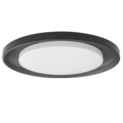 Start2Finish 30W flushmount light with white acrylic diffuser, modern ceiling fixture, sleek design, and clean finish.