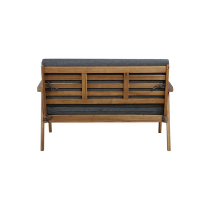 Start2Finish Cole outdoor 4-piece chat set with grey cushions, featuring patio furniture with cushioned seating and a modern design.