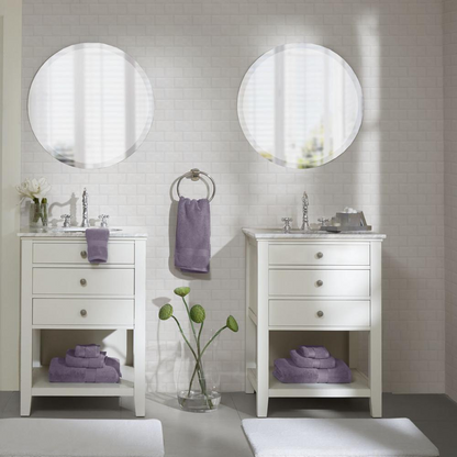 Start2Finish 8-piece 100% cotton antimicrobial towel set with soft, plush towels in various sizes, perfect for bathroom use.