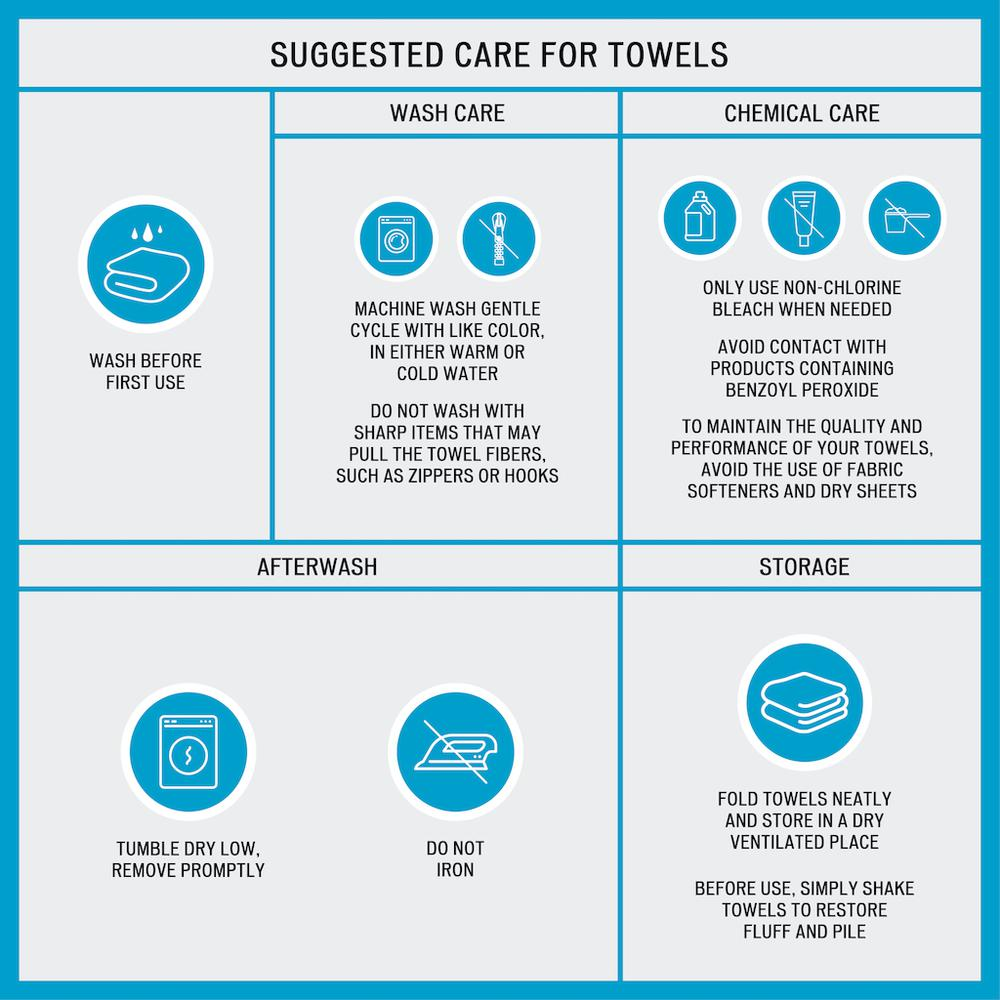 Start2Finish cotton 6-piece bath towel set with soft, plush towels folded neatly, showcasing their absorbent and comfortable texture.