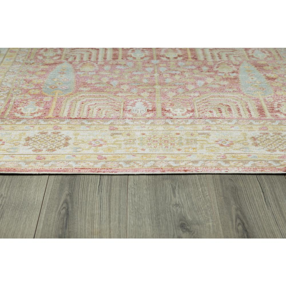 Pink traditional rectangle area rug by Start2Finish, 7&