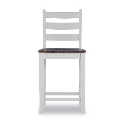Start2Finish Colm counter stool with wooden seat and metal legs, modern design suitable for kitchen or bar area.