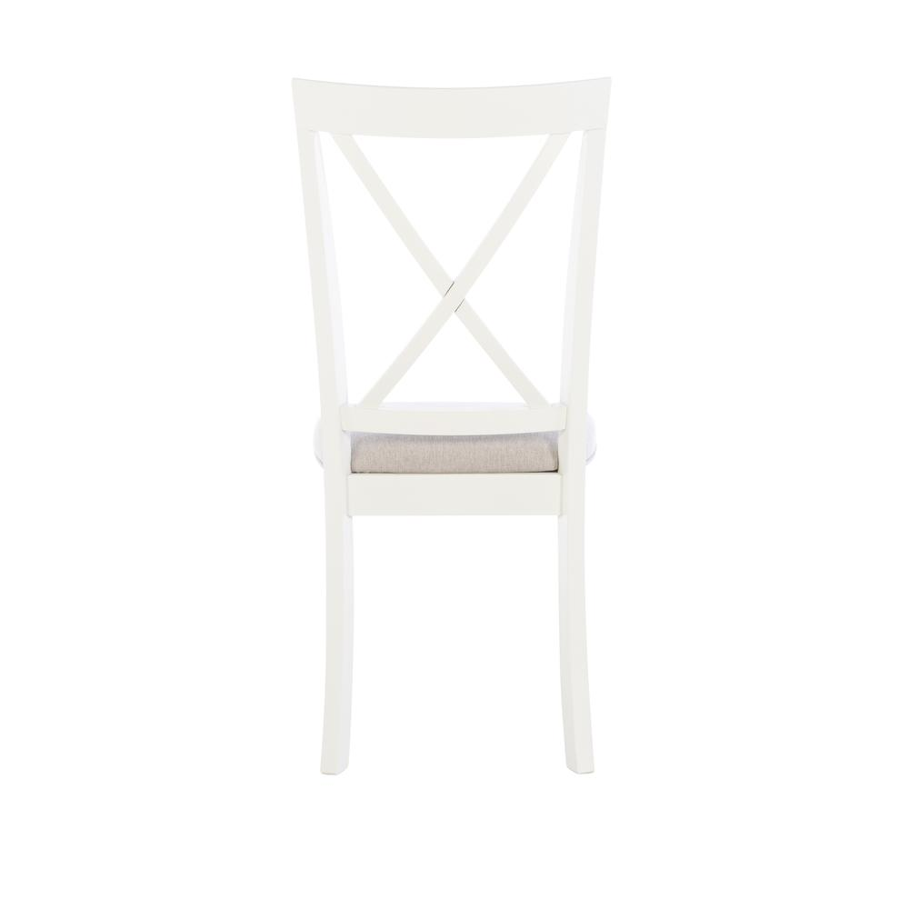 Start2Finish Jane Grey side chair with wooden legs and upholstered seat in a modern furniture style.