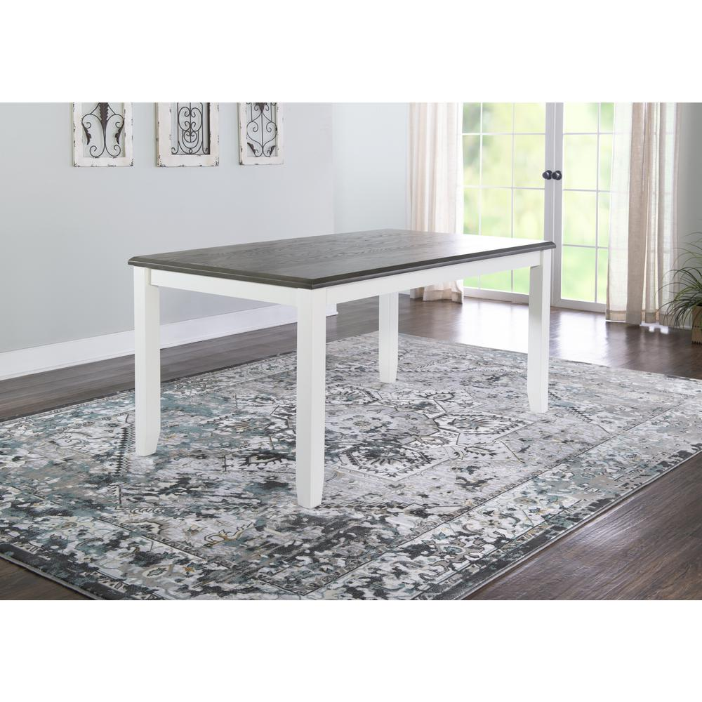 Start2Finish Jane Grey Dining Table with sleek wooden surface and modern design, ideal for contemporary dining rooms.