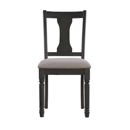 Willow Grey Side Chair by Start2Finish featuring a modern design with a cushioned seat and sleek wooden legs.