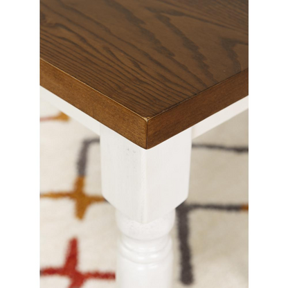Willow Brown Dining Table by Start2Finish showing a wooden table with a smooth surface and sturdy legs.