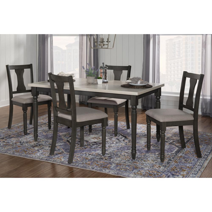 Willow Grey 5-piece furniture set by Start2Finish, includes sofa, loveseat, and armchair in a modern grey fabric design.