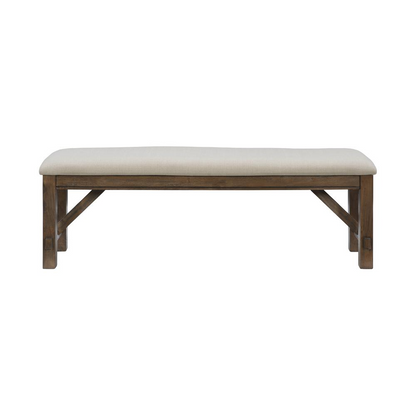 Rustic Turino Umber Bench by Start2Finish featuring a sturdy wooden design with a natural finish and rustic style.