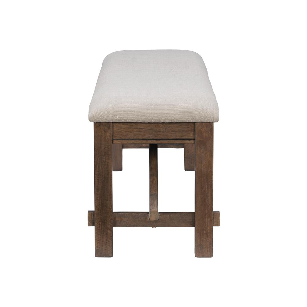 Rustic Turino Umber Bench by Start2Finish featuring a sturdy wooden frame and a warm, natural finish for home or entryway decor.