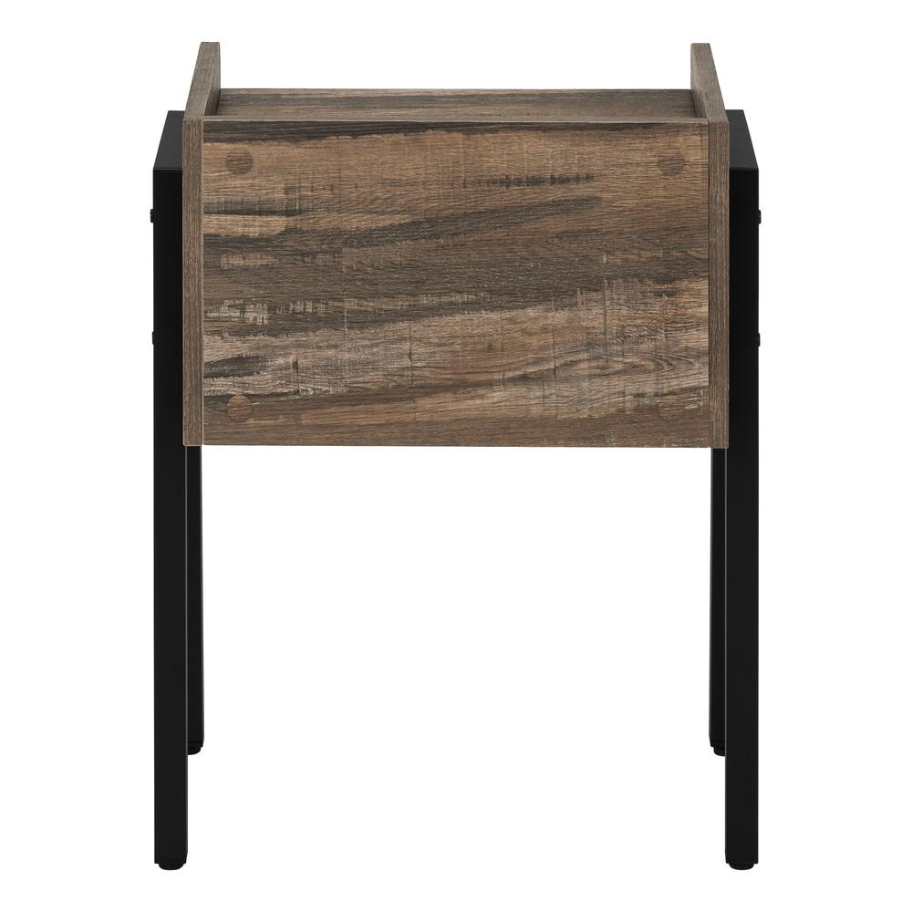 Start2Finish accent side table with a lamp, ideal as an end or nightstand for living room or bedroom decor.