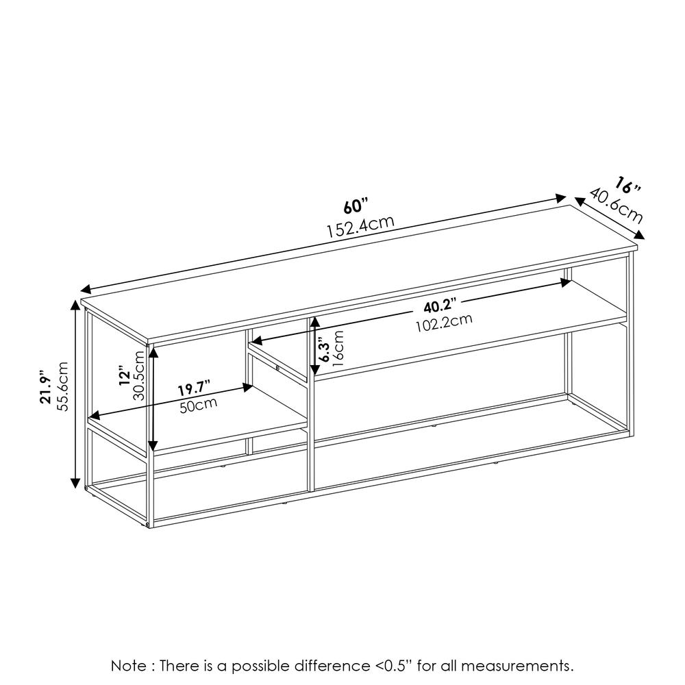 Modern Columbia Walnut Furinno Moretti TV stand for 65-inch TVs, featuring sleek furniture design by Start2Finish.