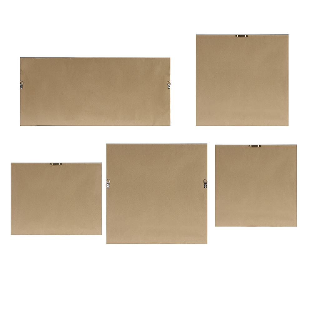 Start2Finish abstract landscape 5-piece gallery canvas wall art set showing colorful, textured landscape scenes on canvas panels.