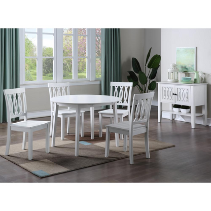 Start2Finish Naples drop leaf dining table with wooden surface and adjustable leaf, perfect for small or expanded dining spaces.