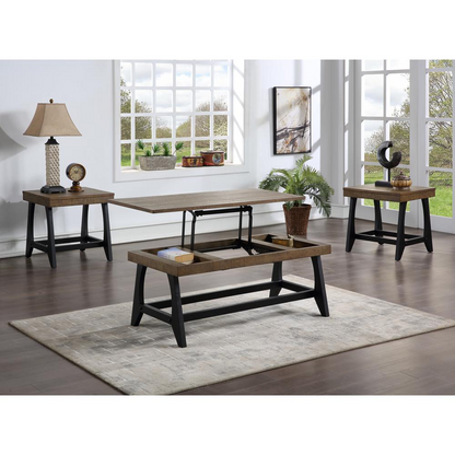 Start2Finish Ralston 3-piece occasional set featuring a coffee table and two side tables in a modern design.