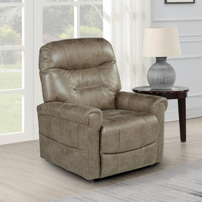 Start2Finish Ottawa power lift chair with heat feature, showing plush upholstery and adjustable reclining position.