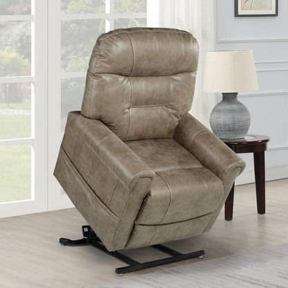 Start2Finish Ottawa power lift chair with heat feature, showcasing plush upholstery and adjustable reclining for comfort.