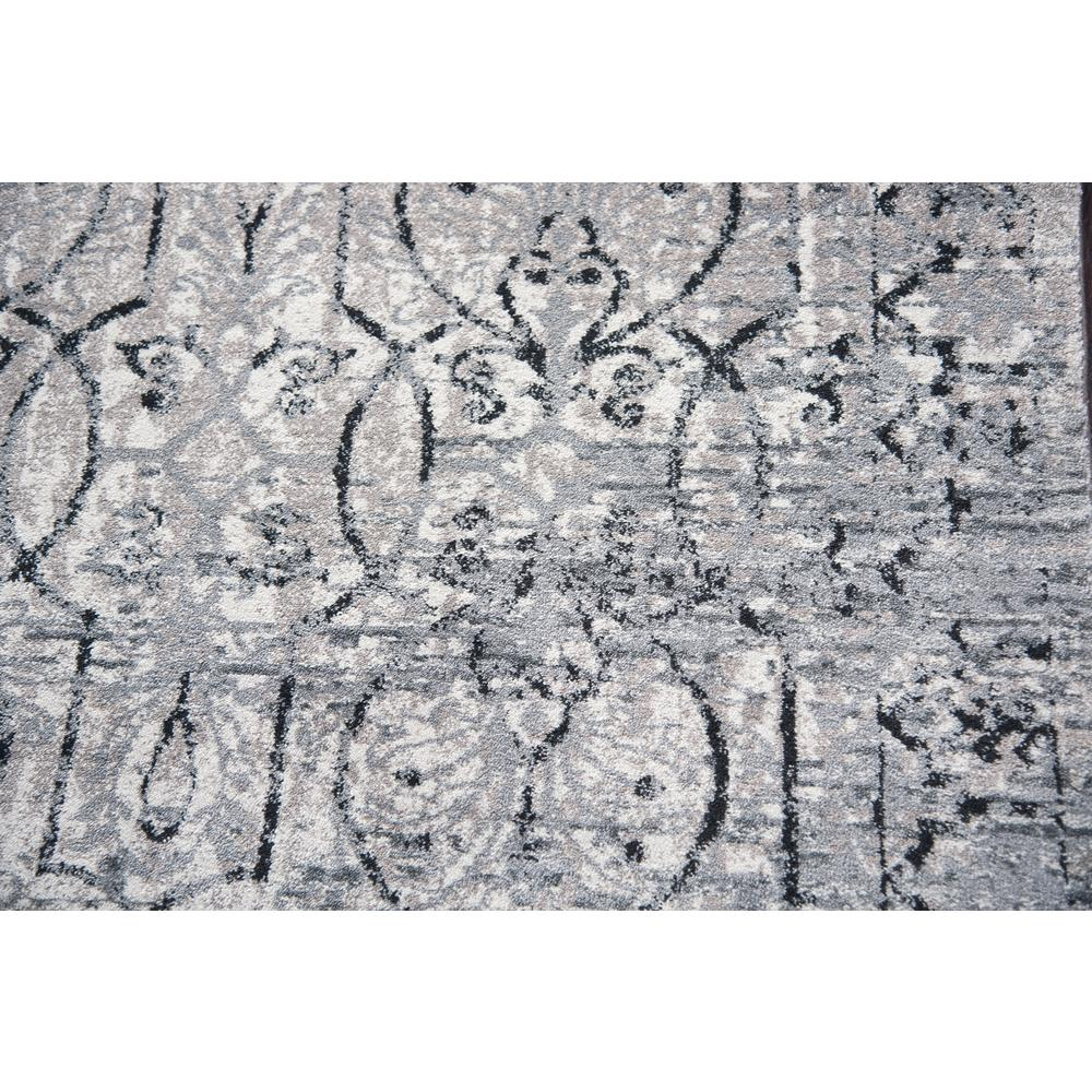 Start2Finish 10x13 machine-made rectangle rug with intricate geometric patterns in neutral tones, ideal for living or dining rooms.