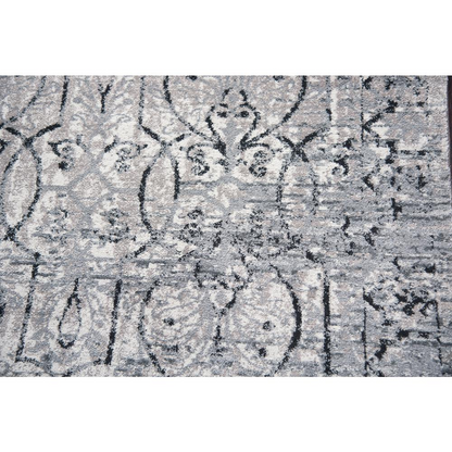Start2Finish 10x13 machine-made rectangle rug with intricate geometric patterns in neutral tones, ideal for living or dining rooms.