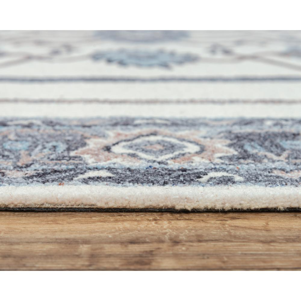 Start2Finish 8x10 hand-tufted rectangle rug with intricate pattern in neutral tones, perfect for living room or bedroom decor.