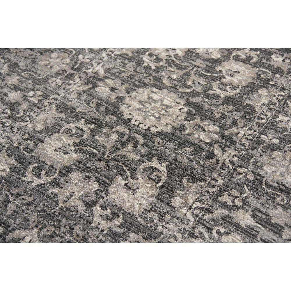 Start2Finish 8x10 machine-made rectangle rug with intricate geometric patterns in neutral tones, suitable for living rooms or bedrooms.